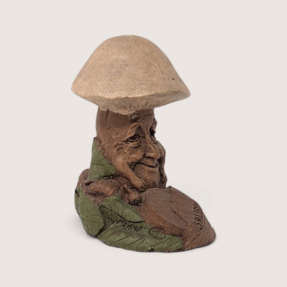 Vintage 1990 Tom Clark Cairn Studio Salisbury Mushroom Figurine Resin Folk Art